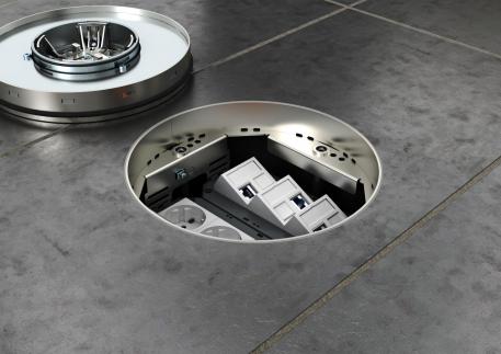 Nivelleerbare cassette voor tubus, RKFR, roestvast staal 110 | 155 | 20 |  | R4